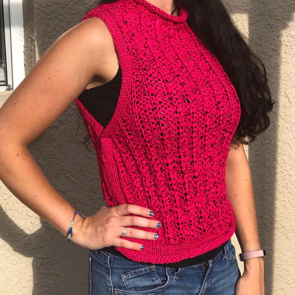 ANTHROPOLOGIE - sleeveless knit top S